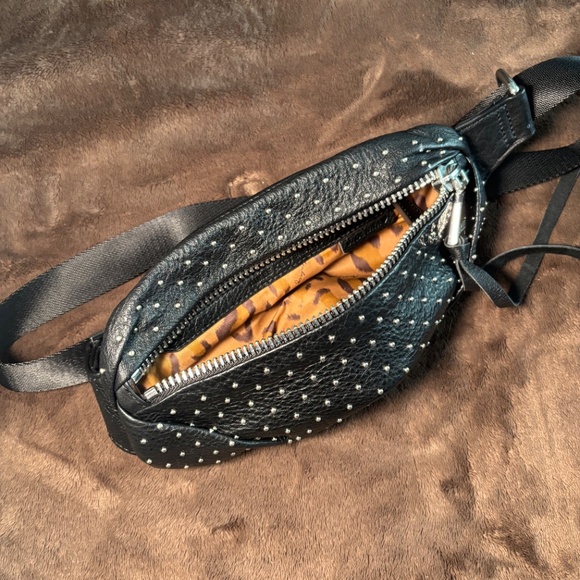 Aimee Kestenberg Milan Leather Belt Bag with stud detailing and silver hardware - Picture 3 of 4